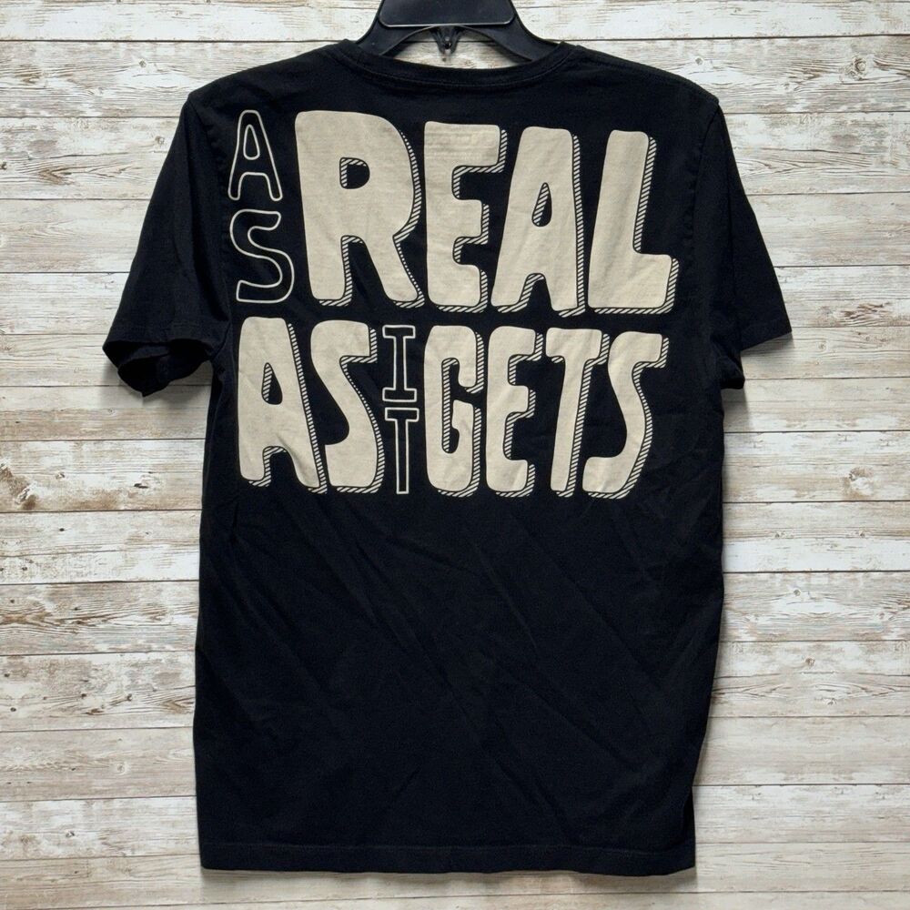 Chipotle T-Shirt Unisex Medium Black Restaurant Employee Crew Real As It Gets